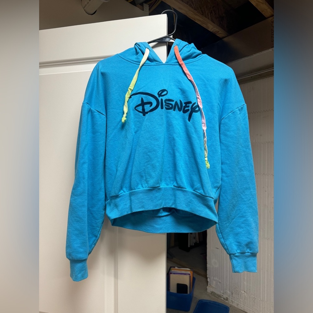 Disney Blue Hoodie Size Medium Women’s Runs Small